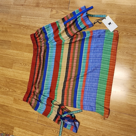 NWT Worth striped off the shoulder blouse sz 6 - Picture 1 of 4